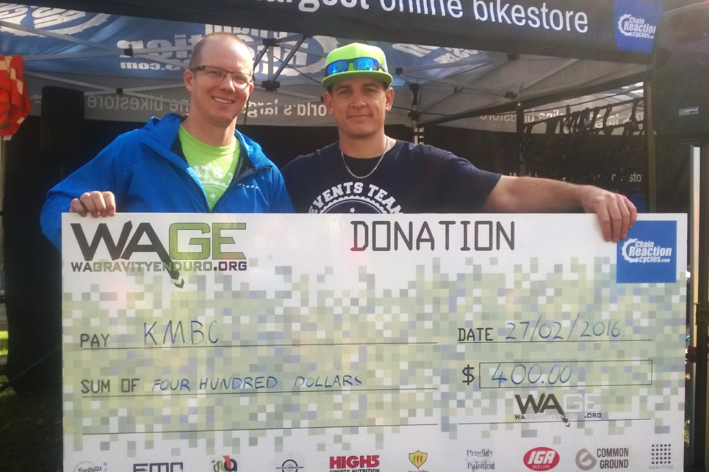 We love donating back to the local trails!