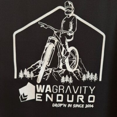 Mens Tee | Rider | Charcoal | Breathable Fabric