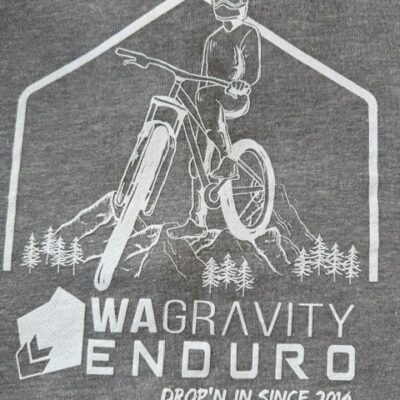 Grey Zip Hoodie | Bike
